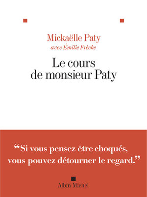 cover image of Le cours de monsieur Paty
